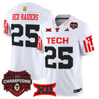 White / #25 Red Raiders / S