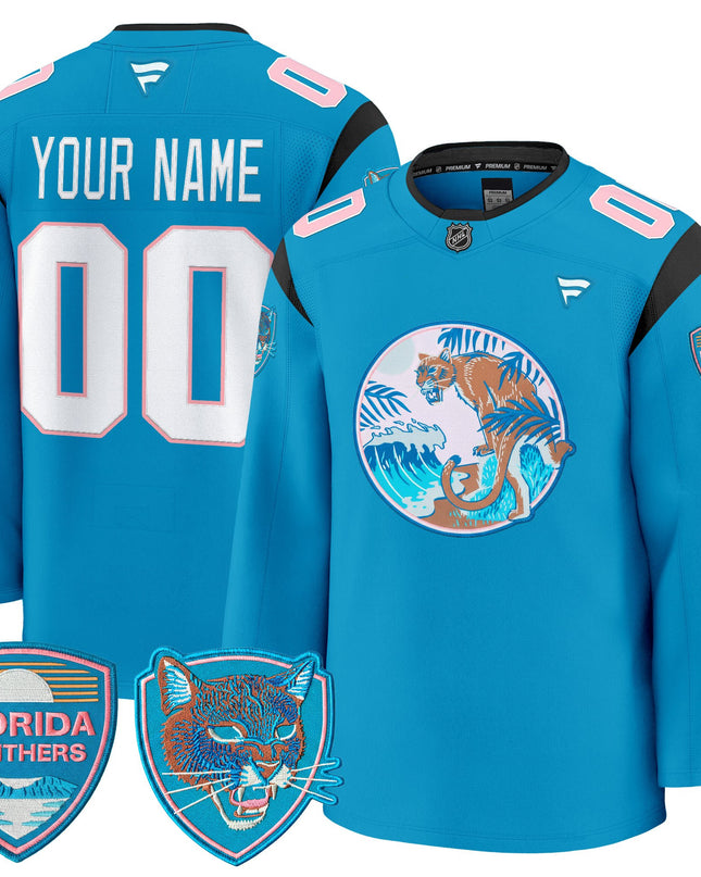 Florida Panthers "SoFlo Night Edition" Premium Custom Jersey - Stitched
