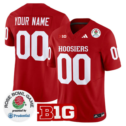 Indiana Hoosiers 2025 Rose Bowl Vapor Limited Custom Jersey - All Stitched