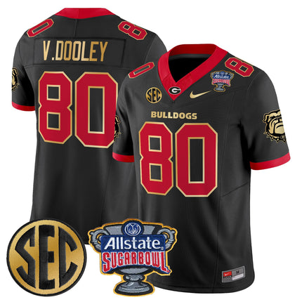 Men's Georgia Bulldogs Sugar Bowl Patch Vapor Limited Jersey - All Stitched