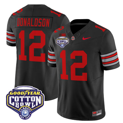 Men's Ohio State Buckeyes 'Heritage Stripe' Vapor Limited Jersey - 2025 Cotton Bowl Patch - All Stitched
