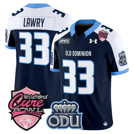 Men's Old Dominion Monarchs 2025 Cure Bowl Vapor Limited Jersey - All Stitched