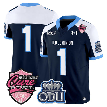 Men's Old Dominion Monarchs 2025 Cure Bowl Vapor Limited Jersey - All Stitched