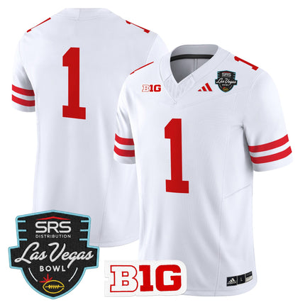 Men's Nebraska Cornhuskers 2025 Las Vegas Bowl Vapor Limited Jersey - All Stitched