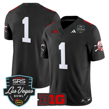 Men's Nebraska Cornhuskers 2025 Las Vegas Bowl Vapor Limited Jersey - All Stitched