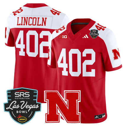 Men's Nebraska Cornhuskers 2025 Las Vegas Bowl Vapor Limited Jersey - All Stitched