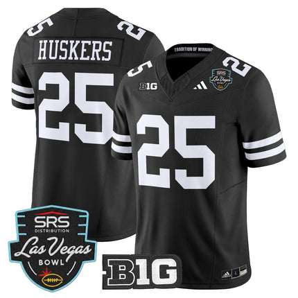 Men's Nebraska Cornhuskers 2025 Las Vegas Bowl Vapor Limited Jersey - All Stitched