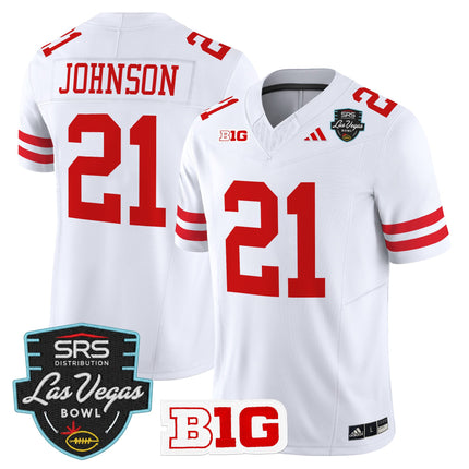 Men's Nebraska Cornhuskers 2025 Las Vegas Bowl Vapor Limited Jersey - All Stitched