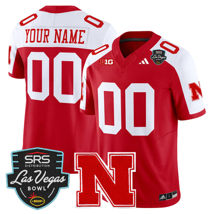Nebraska Cornhuskers 2025 Las Vegas Bowl Vapor Limited Custom Jersey - All Stitched