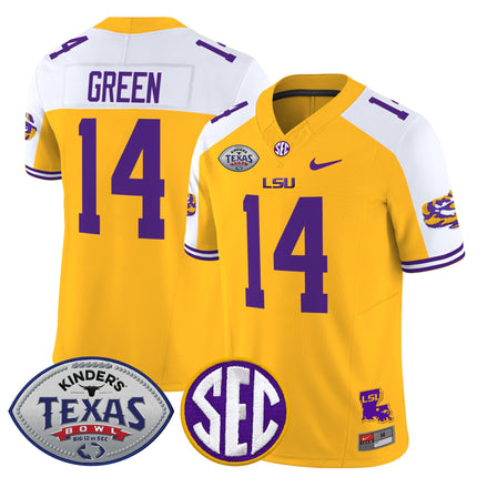 Men's LSU Tigers 2025 Texas Bowl Vapor Limited Jersey - All Stitched