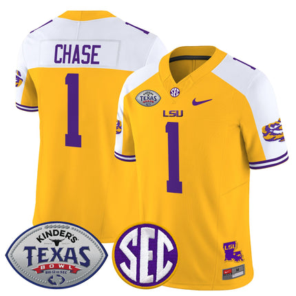 Men's LSU Tigers 2025 Texas Bowl Vapor Limited Jersey - All Stitched