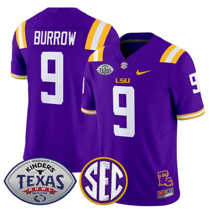 Men's LSU Tigers 2025 Texas Bowl Vapor Limited Jersey - All Stitched