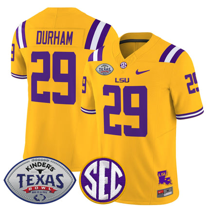 Men's LSU Tigers 2025 Texas Bowl Vapor Limited Jersey - All Stitched