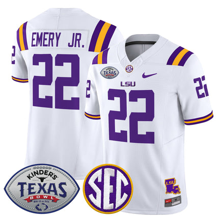 Men's LSU Tigers 2025 Texas Bowl Vapor Limited Jersey - All Stitched