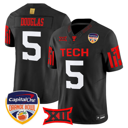 Men's Texas Tech Red Raiders 2025 Orange Bowl Vapor Limited Jersey - All Stitched