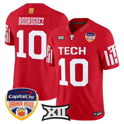Men's Texas Tech Red Raiders 2025 Orange Bowl Vapor Limited Jersey - All Stitched