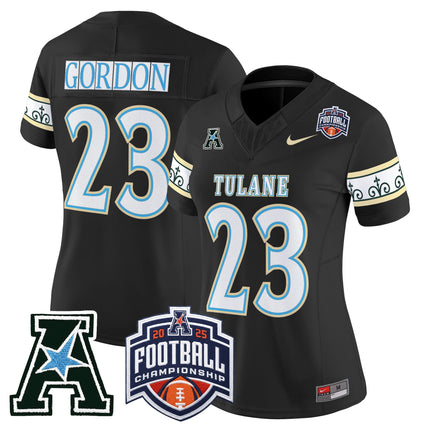 Women's Tulane Green Wave 'City Edition' Vapor Limited Jersey - 2025 AAC Championship Patch - All Stitched
