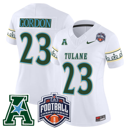 Women's Tulane Green Wave 'City Edition' Vapor Limited Jersey - 2025 AAC Championship Patch - All Stitched