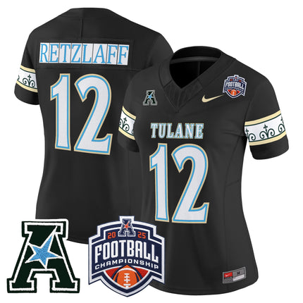 Women's Tulane Green Wave 'City Edition' Vapor Limited Jersey - 2025 AAC Championship Patch - All Stitched