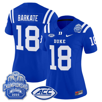 Women's Duke Blue Devils 2025 ACC Championship Vapor Limited Jersey - All Stitched