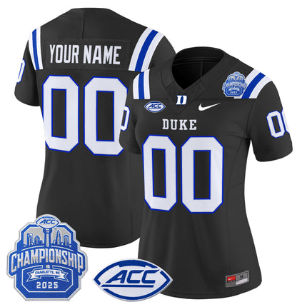 Duke Blue Devils 2025 ACC Championship Vapor Limited Custom Jersey - All Stitched