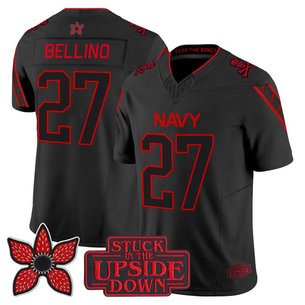 Navy Midshipmen 'Stranger Things x Jolly Roger Edition' Vapor Limited Jersey - All Stitched