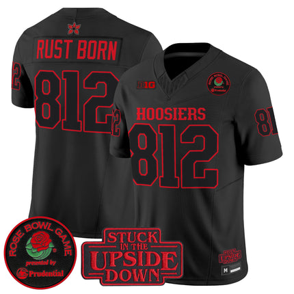 Men's Indiana Hoosiers 'Stranger Things Edition' Vapor Limited Jersey - 2025 Rose Bowl Patch - All Stitched