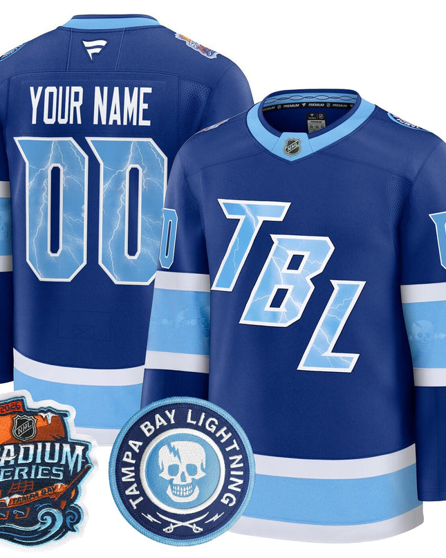 Tampa Bay Lightning 2026 Stadium Series Premium Custom Jersey - All Stitched