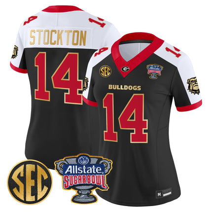 Women's Georgia Bulldogs Sugar Bowl Patch Vapor Limited Jersey - All Stitched