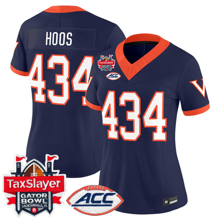 Women's Virginia Cavaliers 1995 Throwbacks Vapor Limited Jersey - Gator Bowl Patch - All Stitched