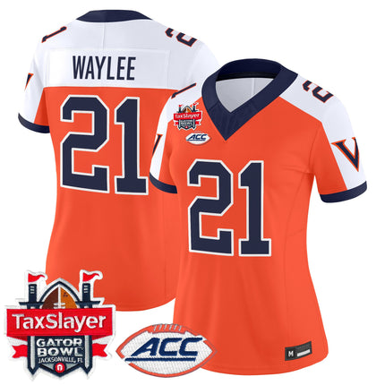 Women's Virginia Cavaliers 1995 Throwbacks Vapor Limited Jersey - Gator Bowl Patch - All Stitched