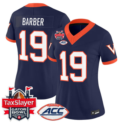 Women's Virginia Cavaliers 1995 Throwbacks Vapor Limited Jersey - Gator Bowl Patch - All Stitched