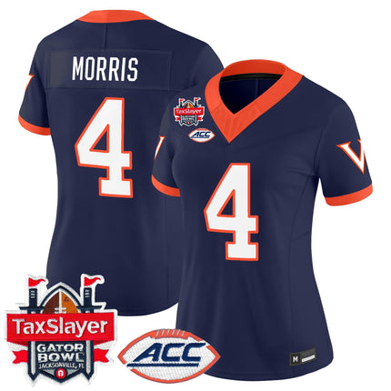 Women's Virginia Cavaliers 1995 Throwbacks Vapor Limited Jersey - Gator Bowl Patch - All Stitched