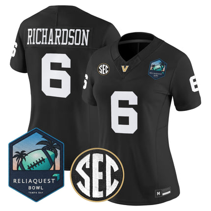 Women's Vanderbilt Commodores 2025 ReliaQuest Bowl Vapor Limited Jersey - All Stitched