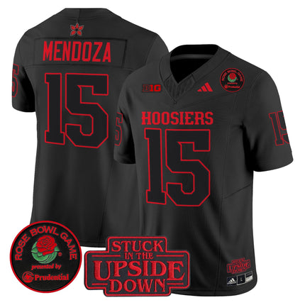 #15 Fernando Mendoza Indiana Hoosiers 2026 Rose Bowl Vapor Limited Jersey V2 - All Stitched