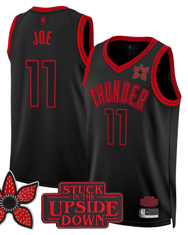 Men's Oklahoma City Thunder 'Stranger Things Edition' Swingman Jersey - All Stitched