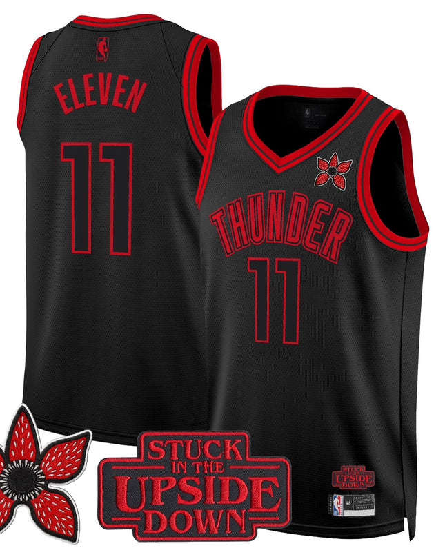 Men's Oklahoma City Thunder 'Stranger Things Edition' Swingman Jersey - All Stitched