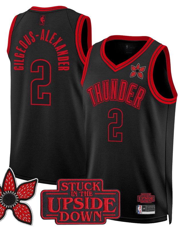 Men's Oklahoma City Thunder 'Stranger Things Edition' Swingman Jersey - All Stitched