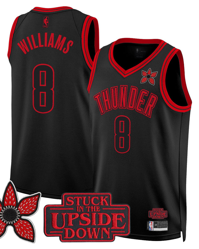 Men's Oklahoma City Thunder 'Stranger Things Edition' Swingman Jersey - All Stitched