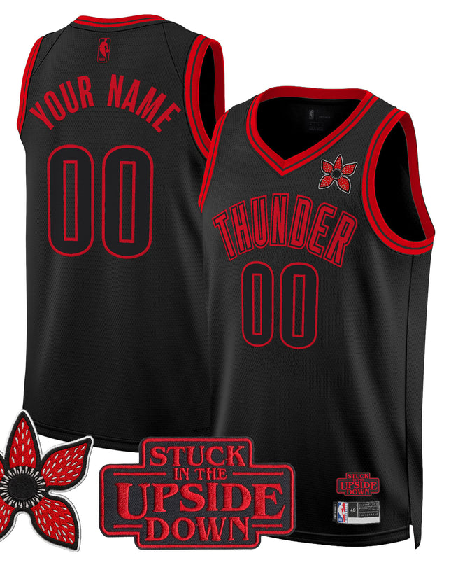 Oklahoma City Thunder 'Stranger Things Edition' Swingman Custom Jersey - All Stitched