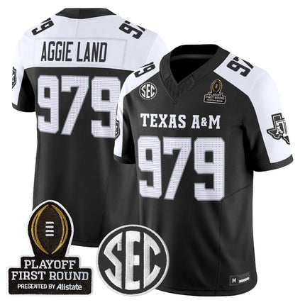 Men's Texas A&M Aggies 2025 Playoff First Round Vapor Limited Jersey - All Stitched
