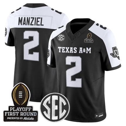 Men's Texas A&M Aggies 2025 Playoff First Round Vapor Limited Jersey - All Stitched