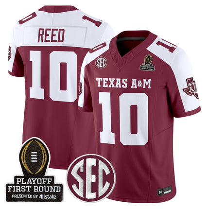 Men's Texas A&M Aggies 2025 Playoff First Round Vapor Limited Jersey - All Stitched