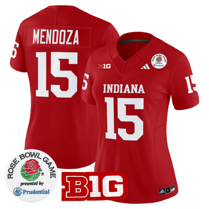 #15 Fernando Mendoza Indiana Hoosiers 2026 Rose Bowl Vapor Limited Jersey - All Stitched