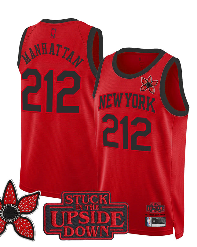 Men's New York Knicks 'Stranger Things Edition' Swingman Jersey - All Stitched
