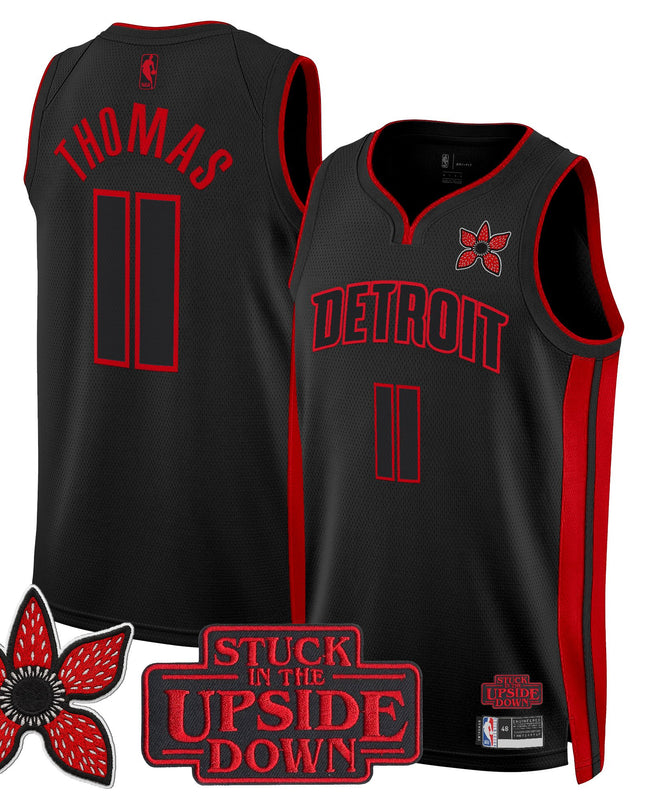 Men's Detroit Pistons 'Stranger Things Edition' Swingman Jersey - All Stitched