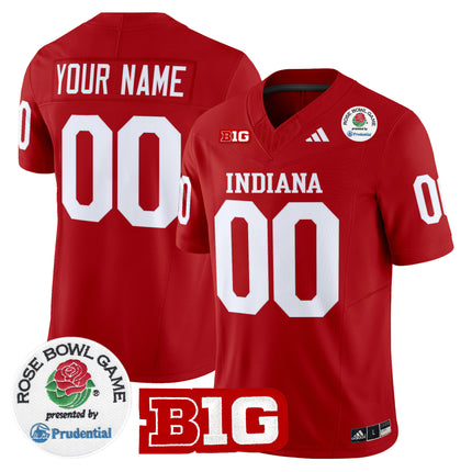 Indiana Hoosiers 2026 Rose Bowl Vapor Limited Custom Jersey V2 - All Stitched