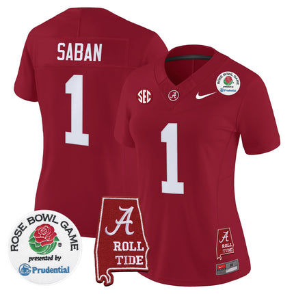 Women's Alabama Crimson Tide 2026 Rose Bowl Vapor Limited Jersey - All Stitched