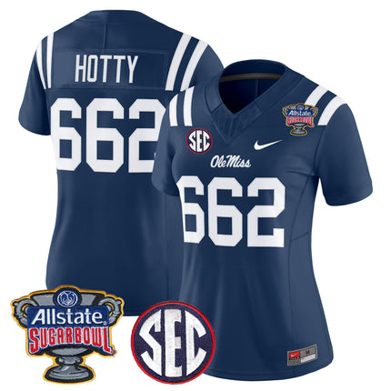 Women's Ole Miss Rebels 2026 Sugar Bowl Vapor Limited Jersey - All Stitched
