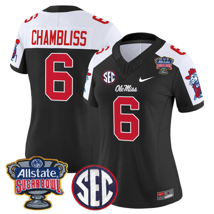 Women's Ole Miss Rebels 2026 Sugar Bowl Vapor Limited Jersey - All Stitched